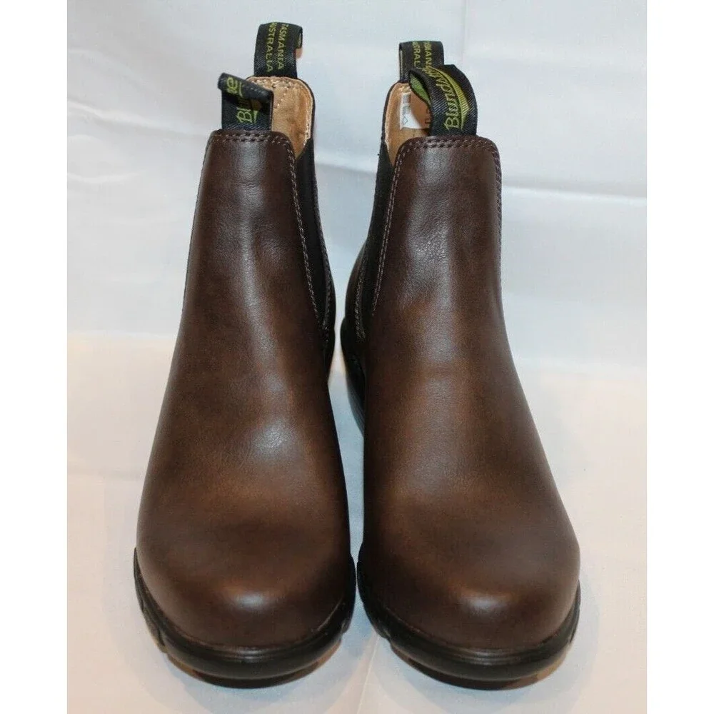 Blundstone 2232 Low Heel Short Chelsea Boots Women's Brown Vegan Leather NIB - Picture 6 of 7